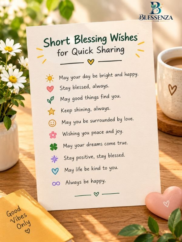 Short Blessing Wishes for Quick Sharing