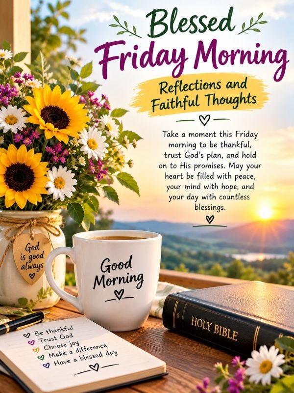 Blessed Friday Morning Reflections and Faithful Thoughts