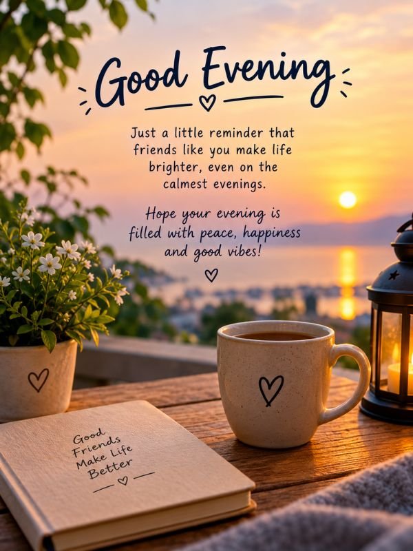 Heartfelt Good Evening Messages for Friends