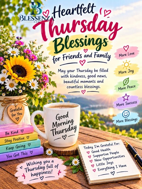 Heartfelt Thursday Blessings for Friends and Family