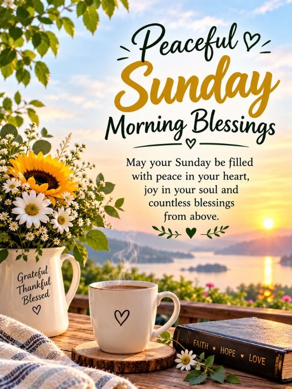Peaceful Sunday Morning Blessings