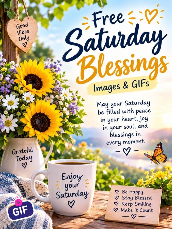 Free Saturday Blessings Images & GIFs